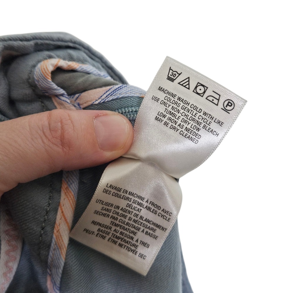 Anthropologie Ett:twa Cropped Pants Women's US 10P Blue Gray High Waist Casual - Picture 12 of 13